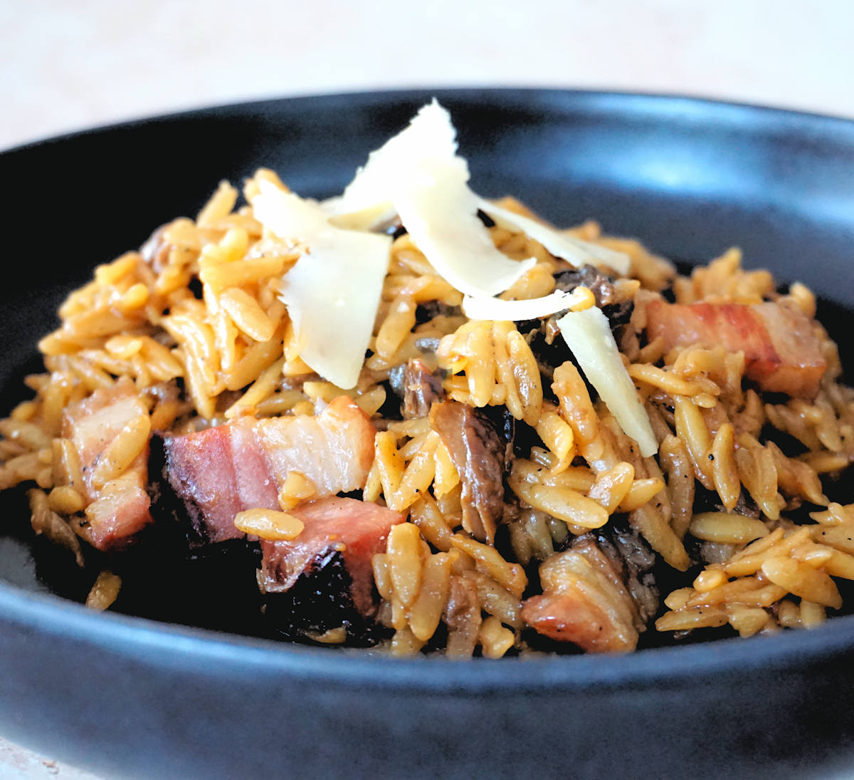 Baked Orzo With Mushrooms And Pancetta Recipe Cuisine Fiend